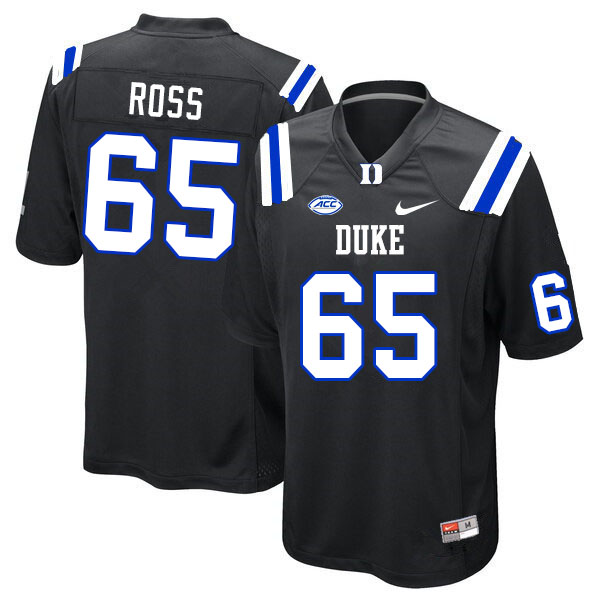Duke Blue Devils #65 Colin Ross College Football Jerseys Sale-Black